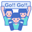 cheering group icon